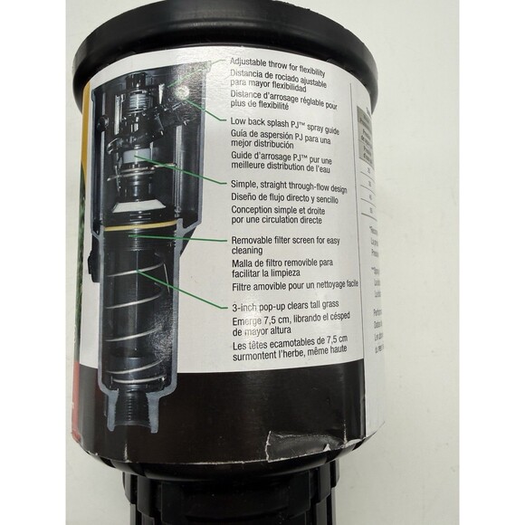 Lot 2 Rain Bird LG-3 Low Gallonage Pop-up Impact Lawn Sprinkler Heads Mini Paw - Picture 7 of 8